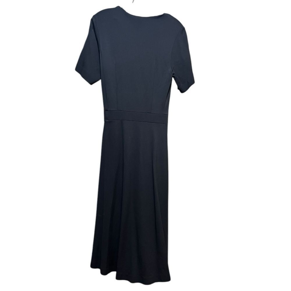 & Other Stories Black Short Sleeve A-Line Midaxi Dress Size 6 - Picture 6 of 11